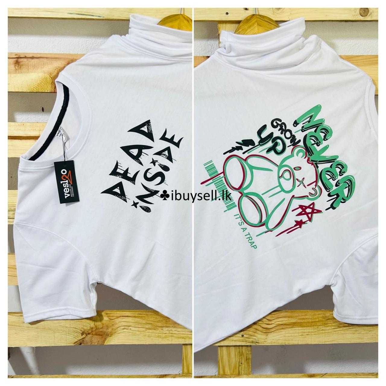 Double Side printed crew neck T Shirt for sell