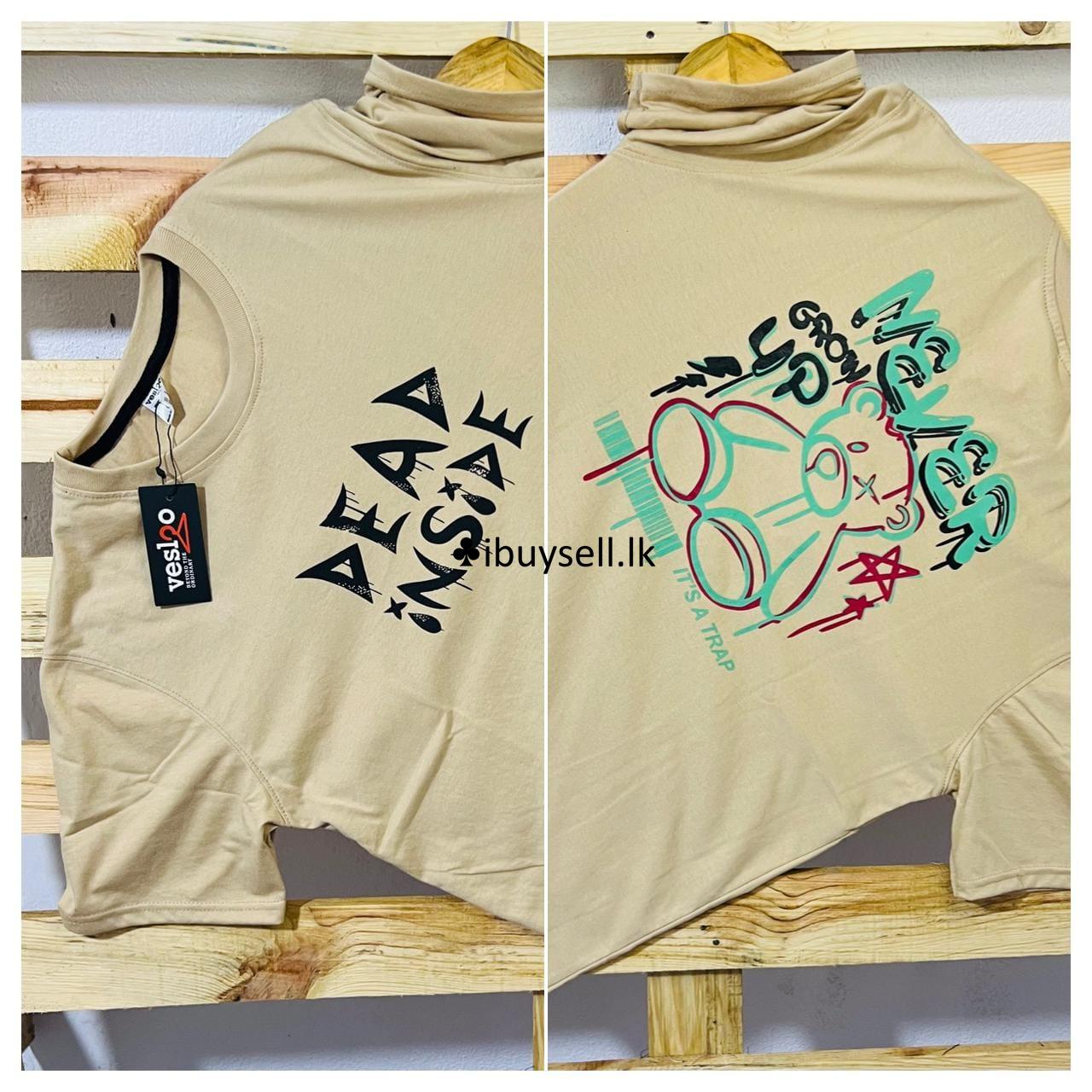 Double Side printed crew neck T Shirt for sell