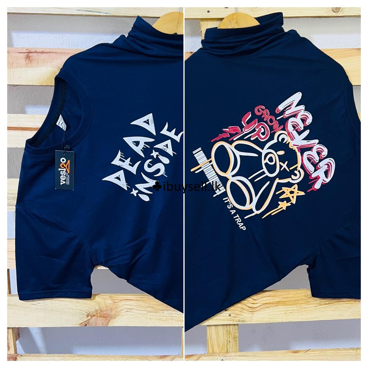 Double Side printed crew neck T Shirt for sell