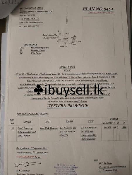 Land for Sale in Homagama